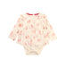 A White Long Sleeve Bodysuits from Baker by Ted Baker in size 6-12M for girl. (Front View)