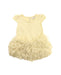 A Yellow Short Sleeve Dresses from Gingersnaps in size 6-12M for girl. (Front View)