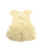 A Yellow Short Sleeve Dresses from Gingersnaps in size 6-12M for girl. (Back View)