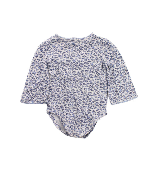 A Blue Long Sleeve Bodysuits from Janie & Jack in size 6-12M for boy. (Front View)