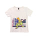 A White Short Sleeve T Shirts from Adidas in size 4T for boy. (Front View)