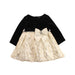 A Black Dress Sets from Rare Editions in size 6-12M for girl. (Front View)