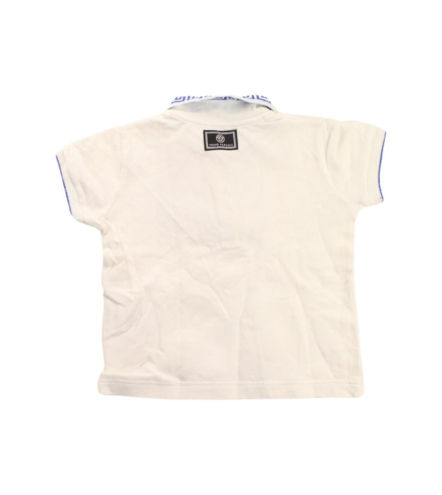 A White Short Sleeve Polos from Young Versace in size 6-12M for boy. (Back View)