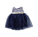 A Blue Sleeveless Dresses from Blueberi Boulevard in size 6-12M for girl. (Front View)