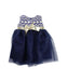 A Blue Sleeveless Dresses from Blueberi Boulevard in size 6-12M for girl. (Back View)
