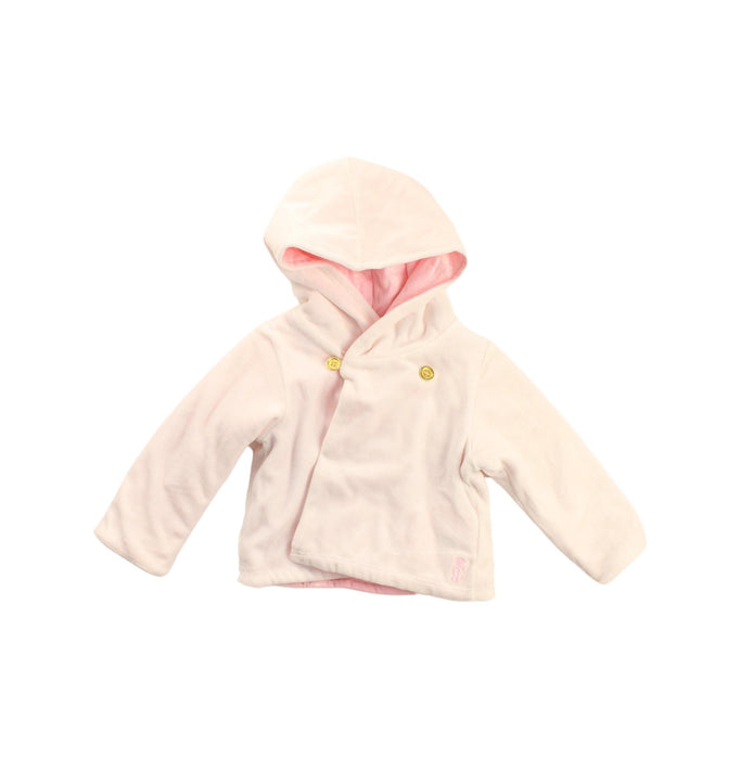 A Pink Buttoned Sweatshirts from Juicy Couture in size 3-6M for girl. (Back View)