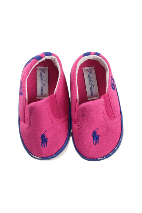 A Pink Slip Ons from Ralph Lauren in size 12-18M for girl. (Back View)