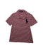 A Red Short Sleeve Polos from Polo Ralph Lauren in size 6T for girl. (Front View)
