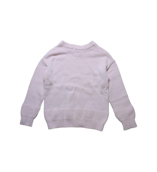 A Pink Knit Sweaters from Seed in size 5T for girl. (Front View)