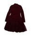 A Red Long Sleeve Dresses from Nicholas & Bears in size 4T for girl. (Back View)