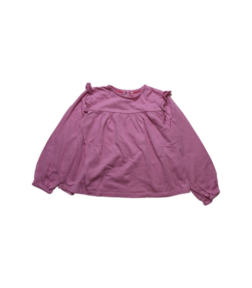 A Pink Long Sleeve Tops from Boden in size 3T for girl. (Front View)
