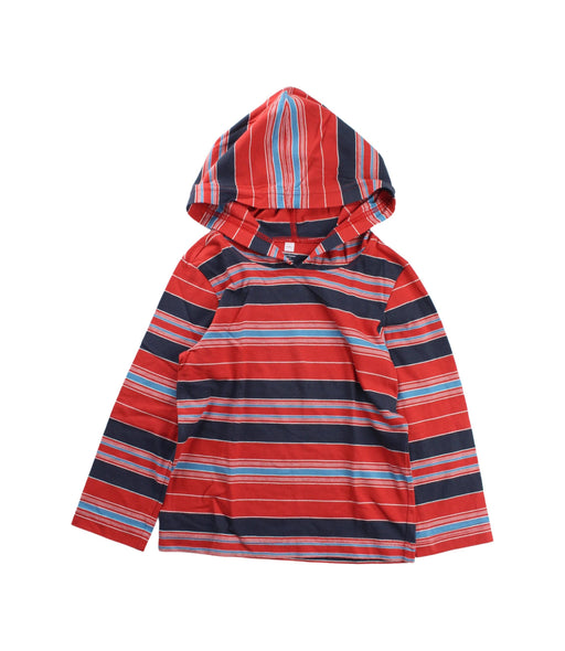 A Blue Hooded Sweatshirts from Tea in size 4T for boy. (Front View)