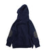 A Blue Hooded Sweatshirts from Mini Mioche in size 4T for boy. (Back View)