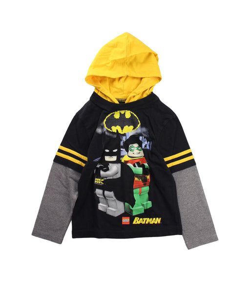 A Black Hooded Sweatshirts from Lego Wear in size 4T for boy. (Front View)