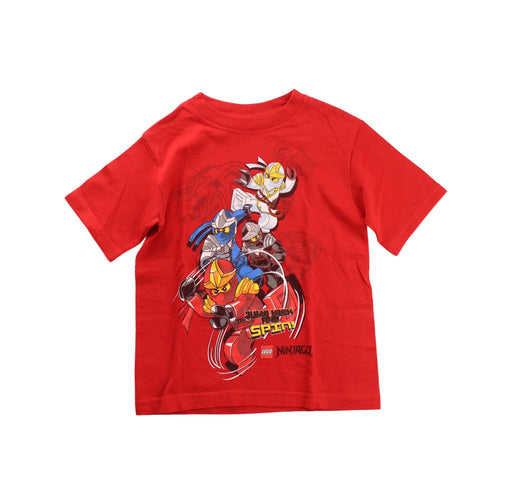 A Red Short Sleeve T Shirts from Lego Wear in size 4T for boy. (Front View)