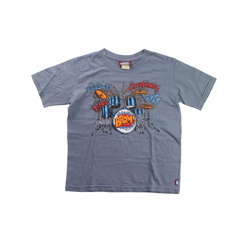 A Grey Short Sleeve T Shirts from City Threads in size 5T for boy. (Front View)