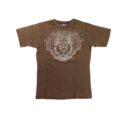 A Brown Short Sleeve T Shirts from City Threads in size 5T for boy. (Front View)