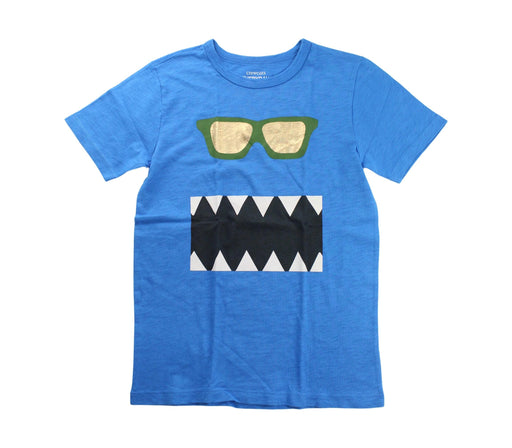 A Blue Short Sleeve T Shirts from Crewcuts in size 8Y for boy. (Front View)