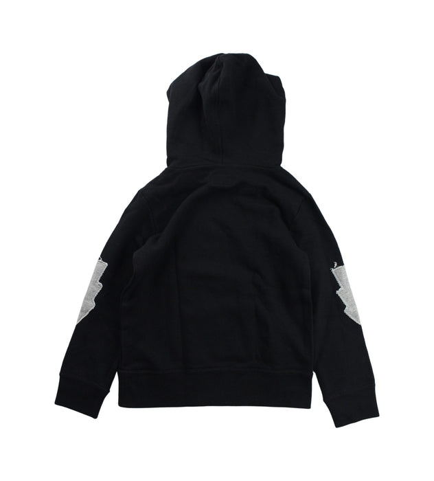 A Black Hooded Sweatshirts from Crewcuts in size 4T for boy. (Back View)
