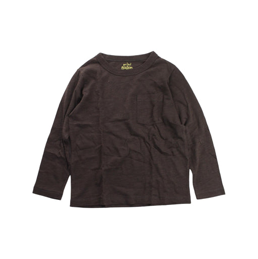 A Brown Long Sleeve T Shirts from Boden in size 3T for boy. (Front View)