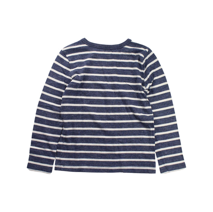 A Blue Long Sleeve T Shirts from Crewcuts in size 4T for boy. (Back View)