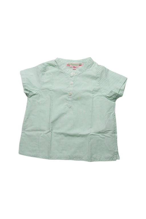 A Green Short Sleeve Tops from Bonpoint in size 6-12M for girl. (Front View)