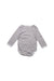 A White Long Sleeve Bodysuits from The Little White Company in size 3-6M for neutral. (Back View)