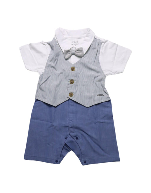 A Multicolour Short Sleeve Rompers from Chickeeduck in size 12-18M for boy. (Front View)