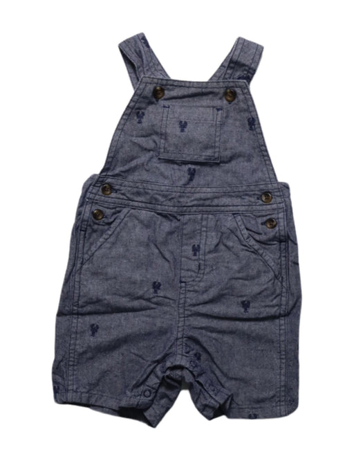 A Grey Overall Shorts from Janie & Jack in size 3-6M for girl. (Front View)