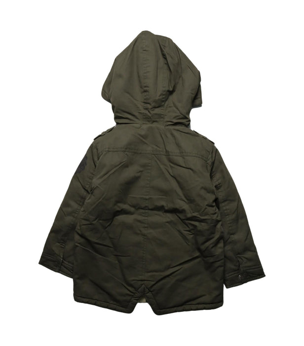 A Green Lightweight Jackets from La Compagnie des Petits in size 4T for boy. (Back View)