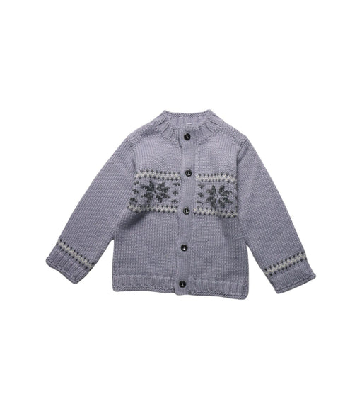 A Grey Cardigans from Jacadi in size 18-24M for girl. (Front View)