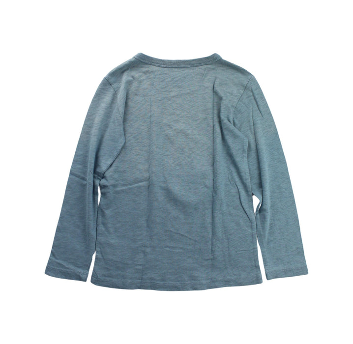 A Green Long Sleeve T Shirts from Crewcuts in size 4T for boy. (Back View)