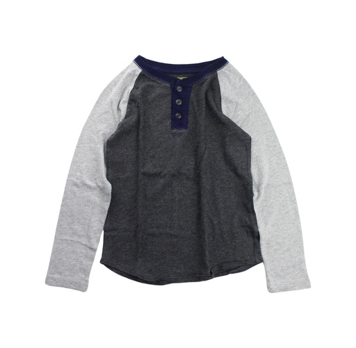 A Grey Long Sleeve Tops from Crewcuts in size 4T for boy. (Front View)