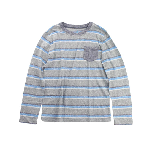 A Grey Long Sleeve T Shirts from Crewcuts in size 4T for boy. (Front View)