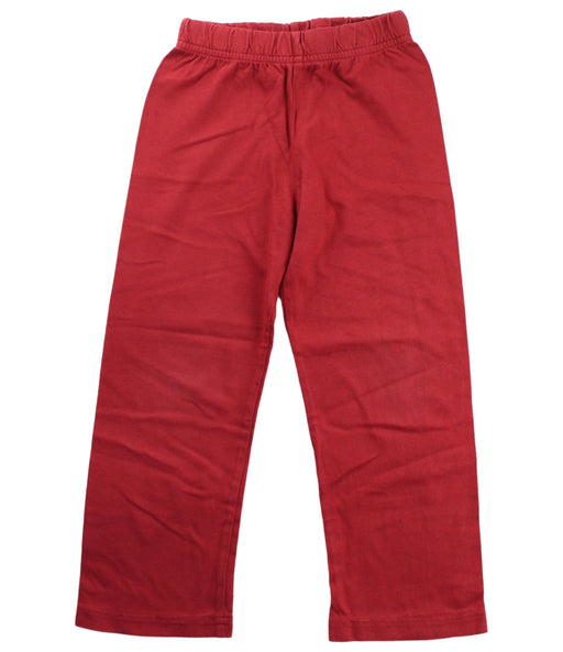 A Red Sweatpants from City Threads in size 4T for girl. (Front View)