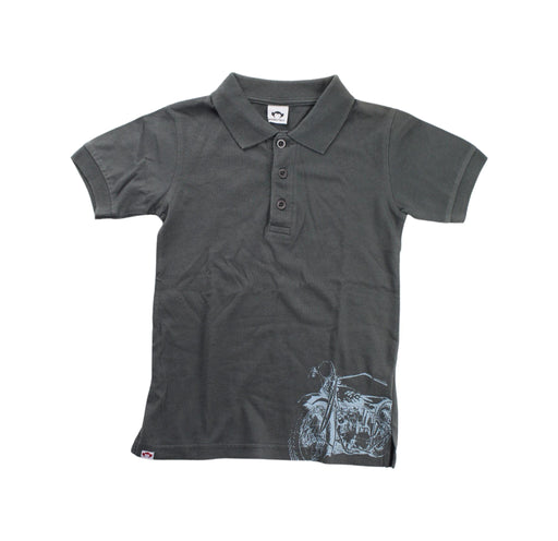 A Grey Short Sleeve Polos from Appaman in size 4T for boy. (Front View)