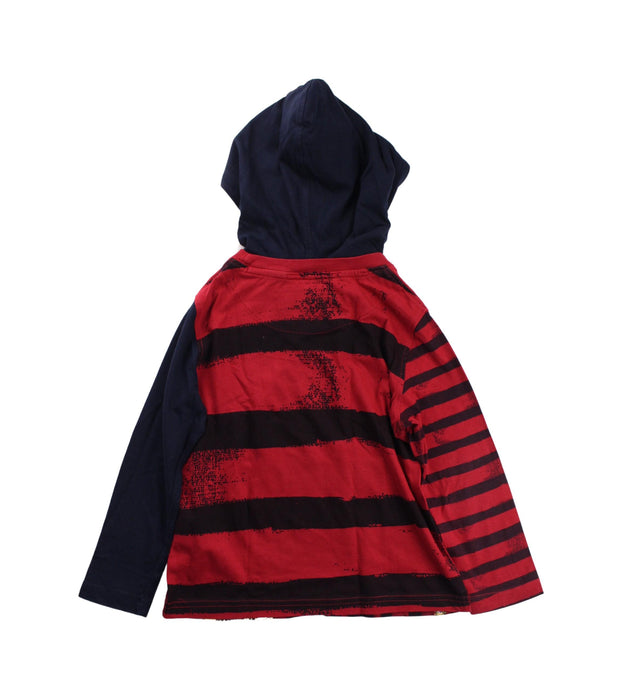 A Blue Hooded Sweatshirts from Desigual in size 3T for boy. (Back View)