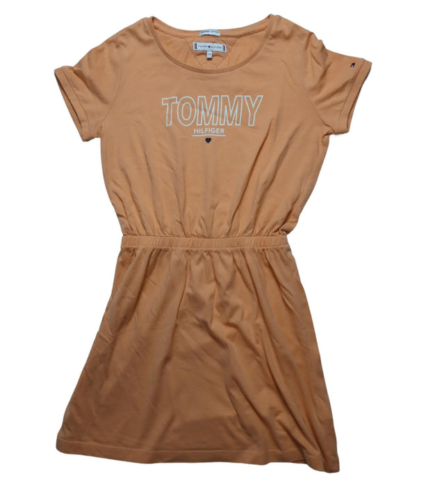 A Brown Short Sleeve Dresses from Tommy Hilfiger in size 10Y for girl. (Front View)