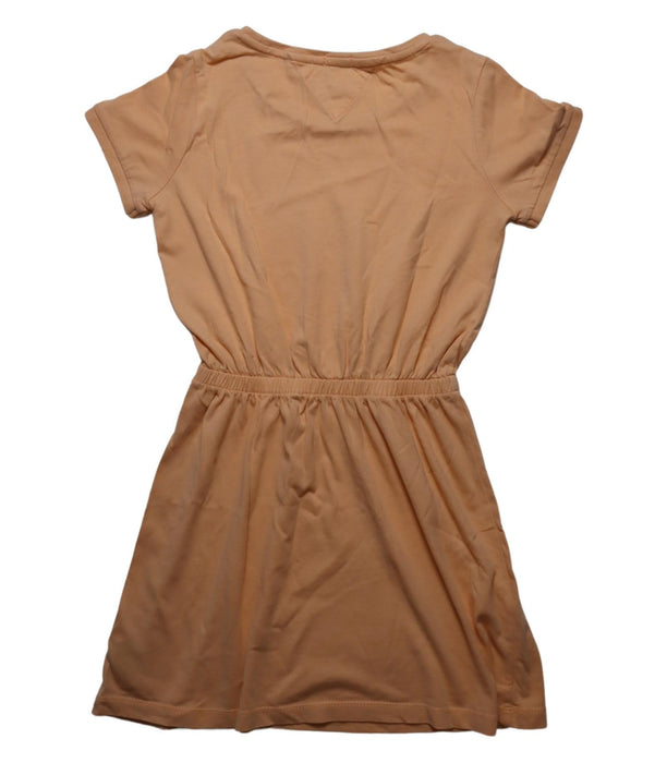A Brown Short Sleeve Dresses from Tommy Hilfiger in size 10Y for girl. (Back View)