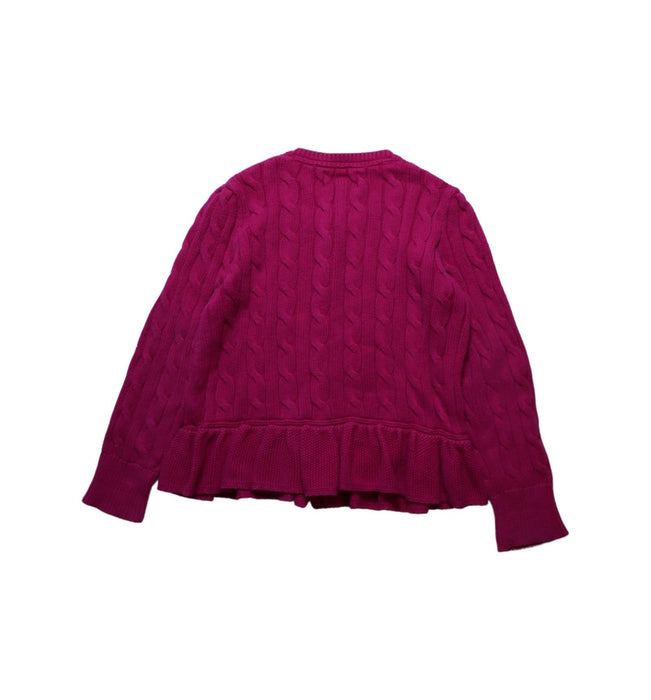 A Pink Cardigans from Polo Ralph Lauren in size 5T for girl. (Back View)