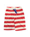 A Red Shorts from Boden in size 5T for boy. (Front View)