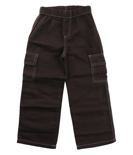 A Brown Casual Pants from City Threads in size 4T for boy. (Front View)