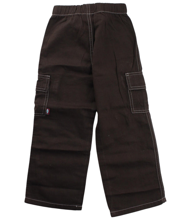 A Brown Casual Pants from City Threads in size 4T for boy. (Back View)