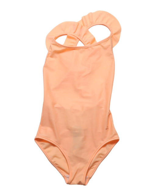 A Orange Swimsuits from Bonpoint in size 8Y for girl. (Front View)