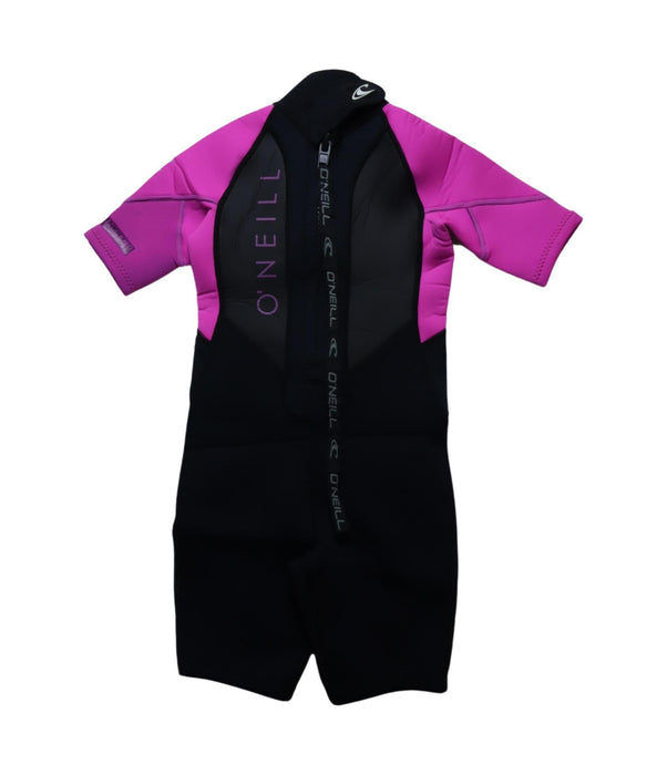 A Black Wetsuits from O'Neill in size 6T for girl. (Back View)