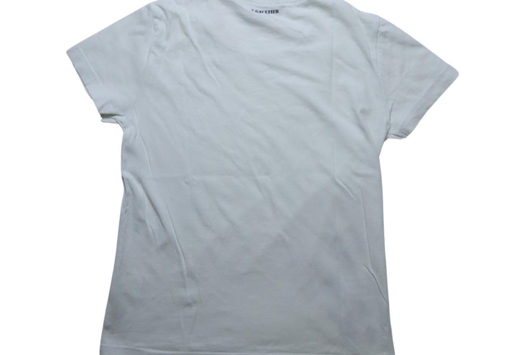 A White Short Sleeve T Shirts from Junior Gaultier in size 10Y for girl. (Back View)