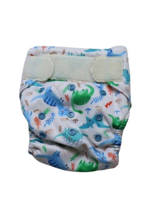 A Multicolour Cloth Diapers from Thirsties in size O/S for boy. (Back View)