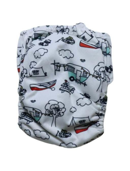 A Multicolour Cloth Diapers from Thirsties in size O/S for boy. (Front View)