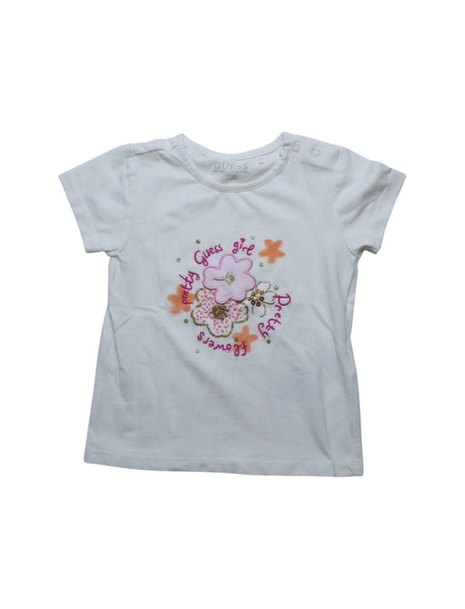 A Multicolour Short Sleeve T Shirts from Guess in size 18-24M for girl. (Front View)