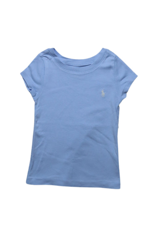 A Blue Short Sleeve T Shirts from Polo Ralph Lauren in size 2T for girl. (Front View)